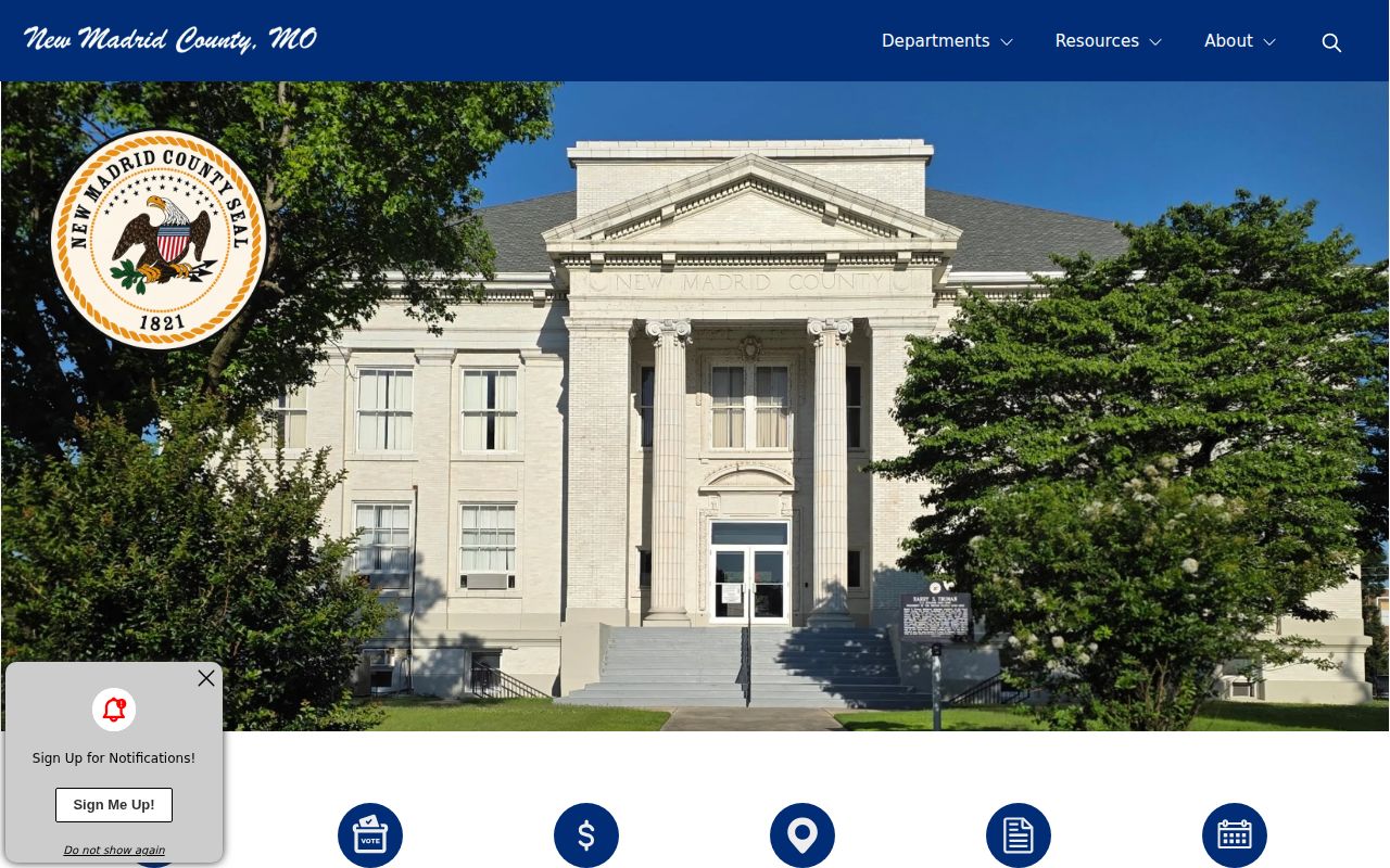 New Madrid County booking-record and arrest-source official page